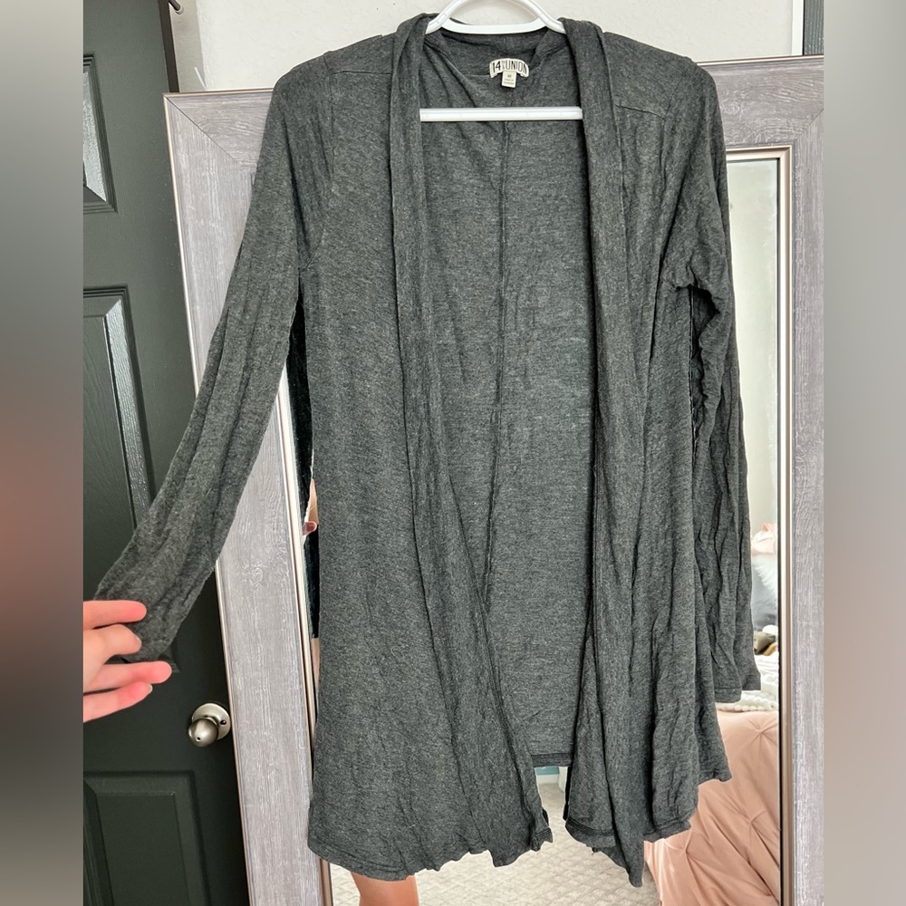 Grey cardigan